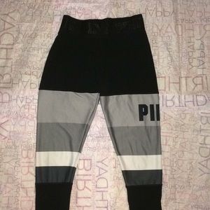 PINK color block leggings